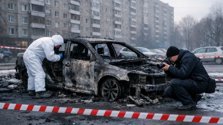 Автомобиль взорвался в Можайском районе Москвы – это элитный район, недалеко от Барвихи. Что известно