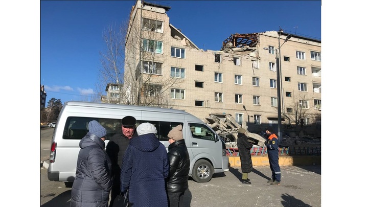 Не пострадавшие от взрыва подъезды дома в Чите признали годными для проживания