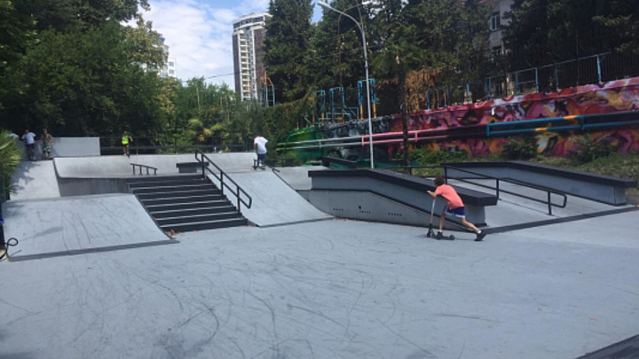В Сочи после реконструкции открылся скейт-парк «Вилла Вера»