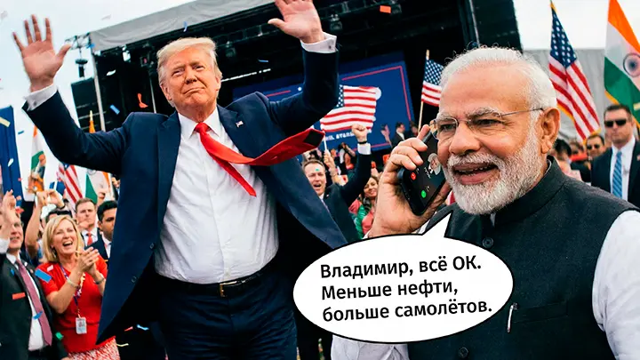 Трамп в восторге – Моди предал Путина. Индия отвергла русскую нефть. Эксперт из США предупредил: Запишут во враги