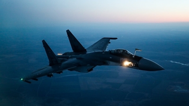 Уникальные кадры: Воздушный бой во время спецоперации на Украине впервые попал на видео