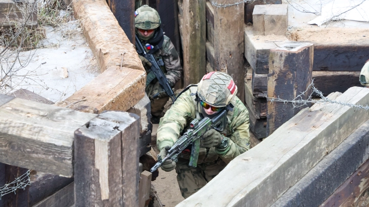 Русские бойцы вступили в бой с штурмовиками бригады Лють нацполиции Украины