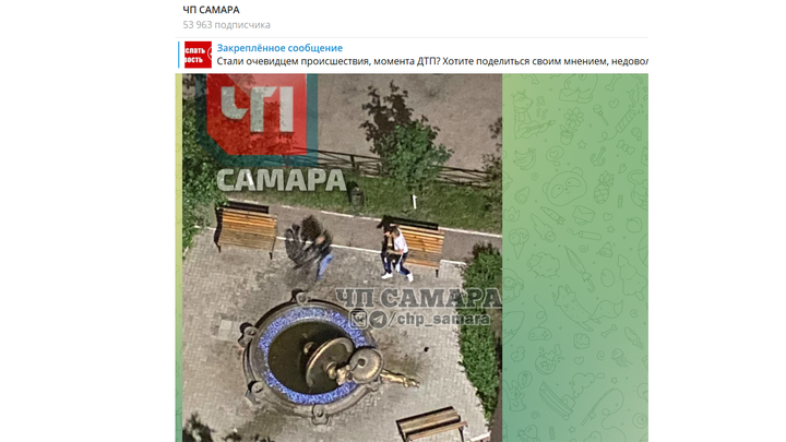 В Самаре неизвестный разрушил фонтан на Московском шоссе