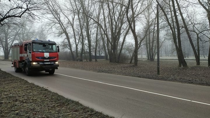 Рейсовый автобус сгорел в Приокском районе Нижнего Новгорода