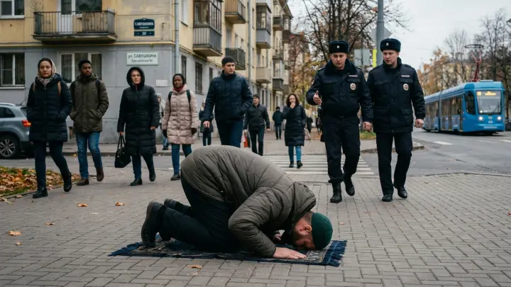 «Намаз вам не остановить!»: мигранты устроили бунт после депортации приезжего