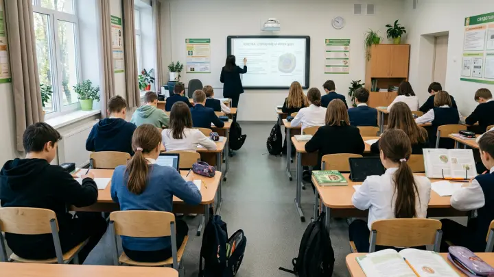 В Москве построили парящую школу-город с садом на крыше