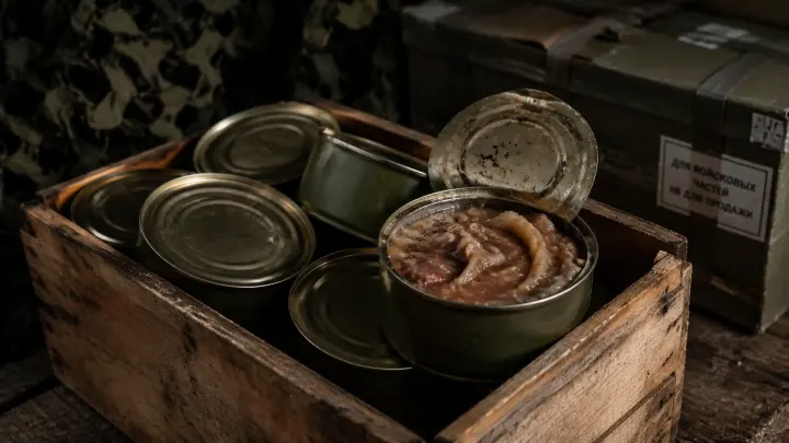 «Коммерсант»: бойцам СВО поставляли консервы со шкурами вместо мяса