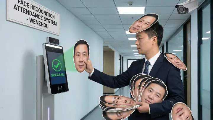 Чиновники использовали бумажные маски, чтобы прогуливать работу