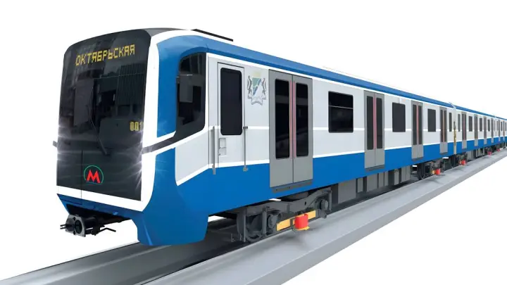 Бело-голубые: новый дизайн вагонов метрополитена показали в Новосибирске