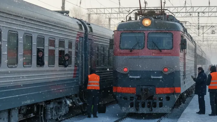 Ледяной дождь стал причиной задержки поезда Липецк — Москва в Рязани