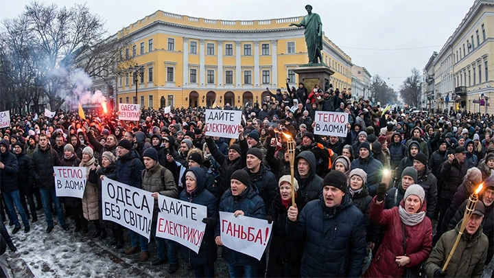 Срочные новости. В Одессе бунт, дороги перекрыты, в городе хаос. Русские ракеты добавили жару