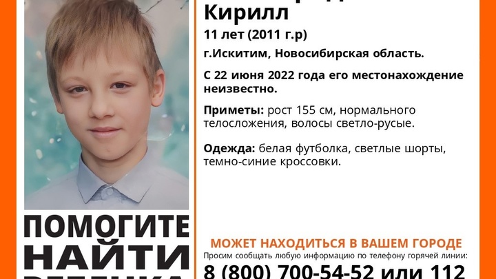В Новосибирской области ведут поиски пропавшего 11-летнего мальчика