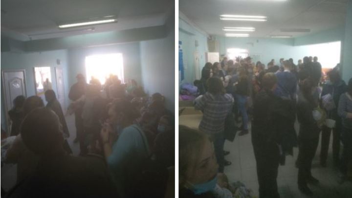 В детской поликлинике Кургана пациенты устроили давку