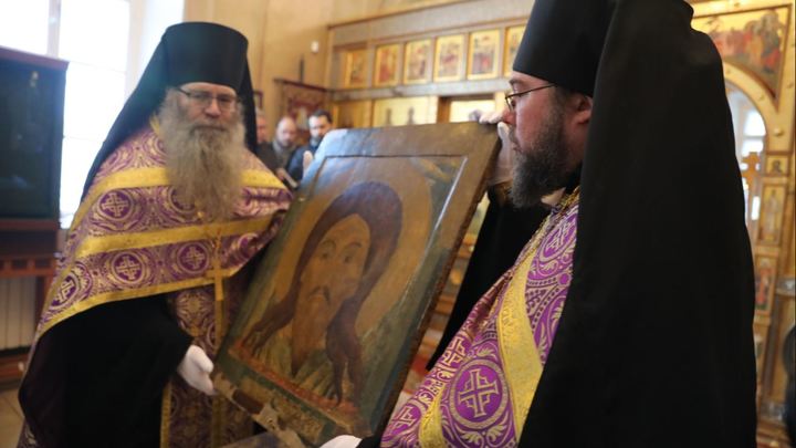 Икона воинов, шедших освободить Москву от поляков, вернулась в монастырь