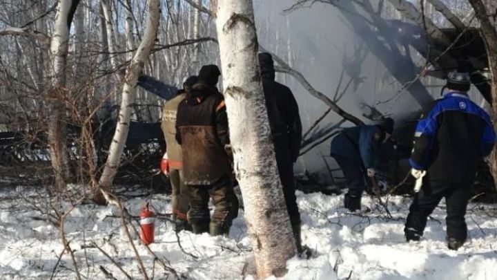 Опубликовано видео с места крушения самолета Ан-2 на Камчатке