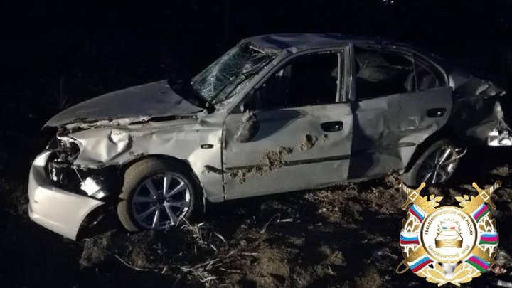 В Кореновске у пьяного водителя перевернулась иномарка