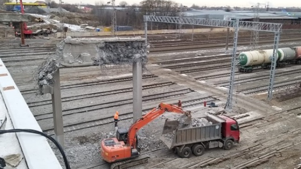 Строительство моста на малиновского