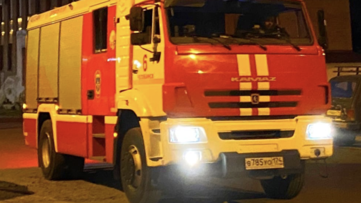 В Кургане вечером 24 октября загорелся камыш в районе Карчевской рощи