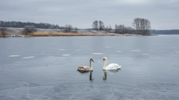 Паника на пустом месте: лебедям в Хотьково помощь не требуется