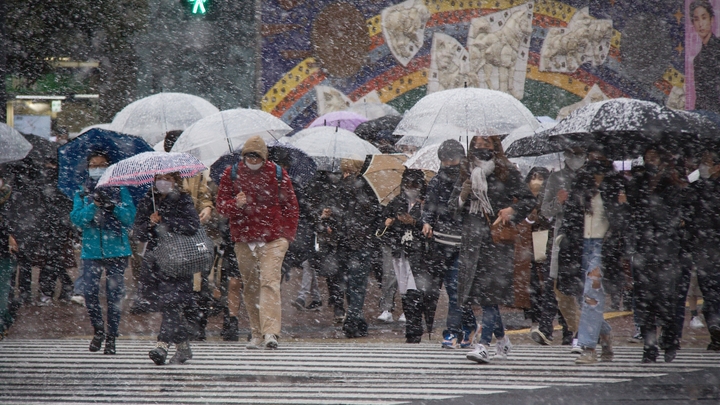 На Японию обрушился сильнейший снегопад: есть погибший и пострадавшие