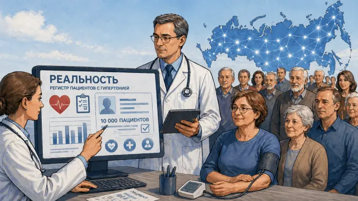 В России запустили регистр пациентов с гипертонией «РЕАЛЬНОСТЬ»
