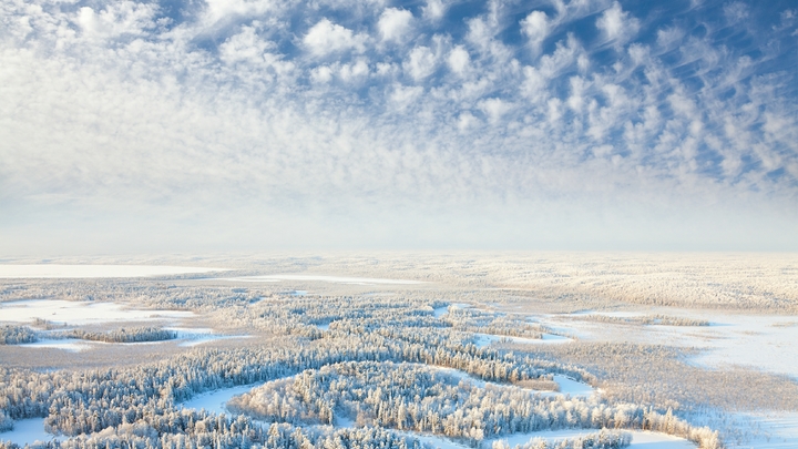 В Ленобласти паром с людьми и машинами застрял во льдах при морозе минус 29