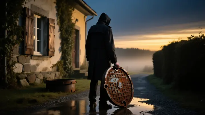 Стало известно, что за бородач метал крышку люка в окно комнаты с ребёнком