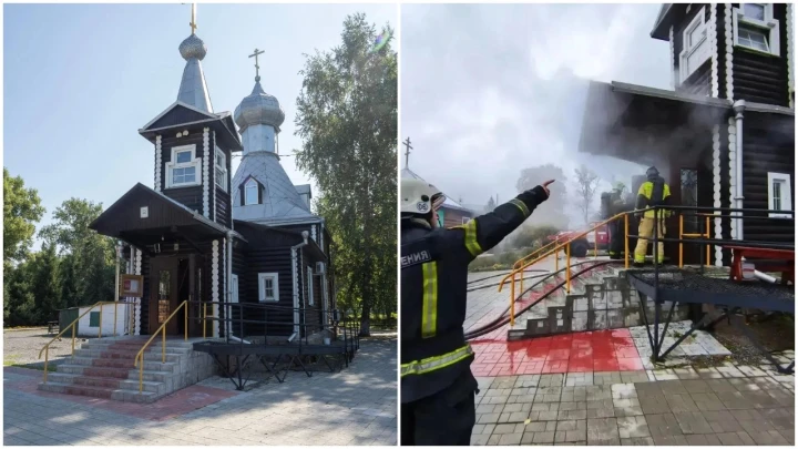 В Новосибирской области собирают средства на восстановление храма после пожара