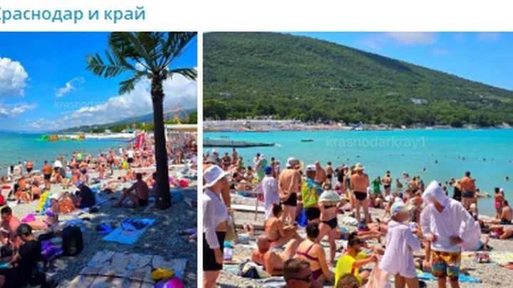 Пляж в Кабардинке «трещит по швам» — отдыхающих так много, что негде присесть