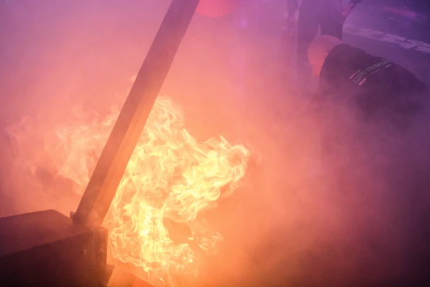 РВ: В Киеве после взрывов горят два трансформатора