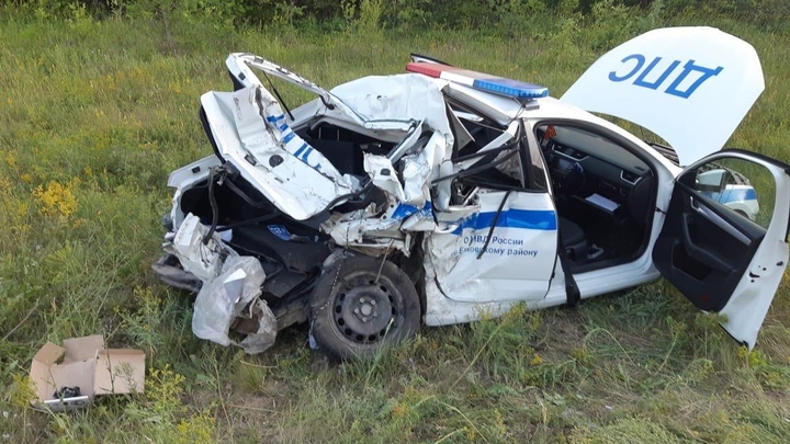 В Самарской области машина ДПС попала в массовую аварию: пострадавшие госпитализированы