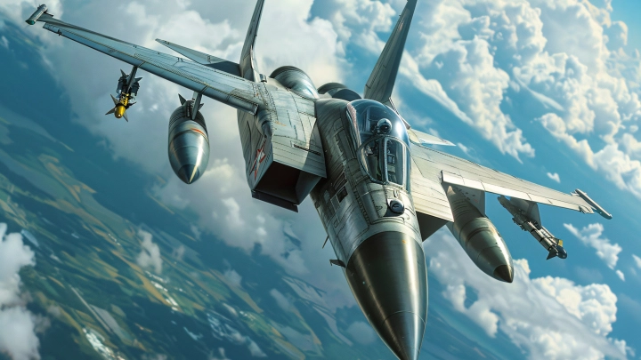 Военный самолёт США потерпел крушение в Германии: F-16 рухнул на поле для гольфа