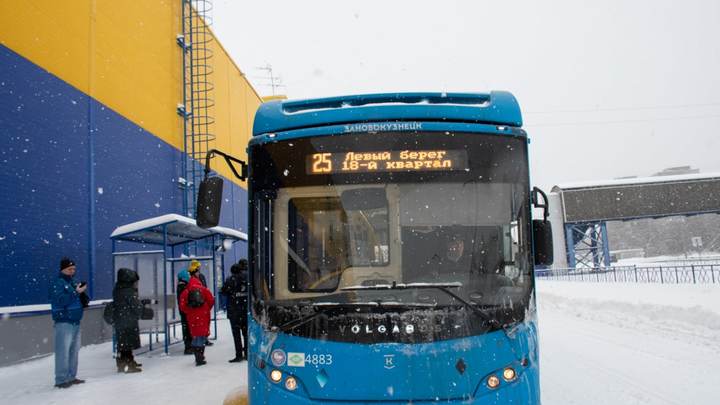 Возле левобережной «Ленты» в Новокузнецке сделали автобусную остановку