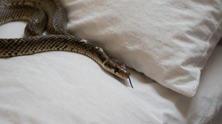 Женщина проснулась в обнимку с 2,5-метровым питоном
