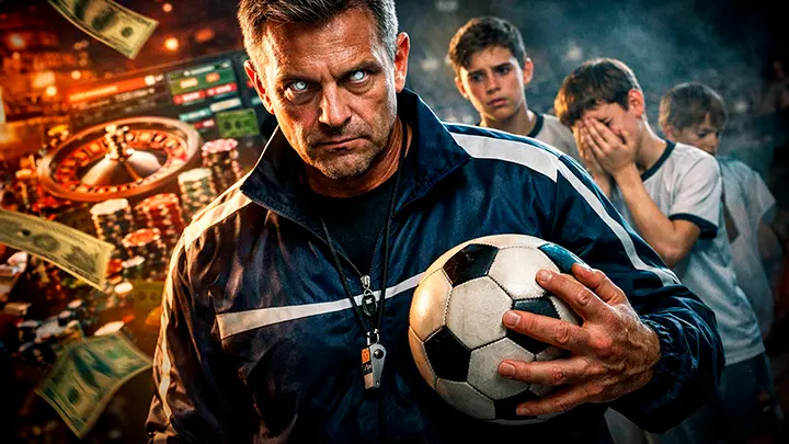 Сын плакал, когда узнал, что не едет на турнир: Тренер-лудоман собрал с родителей 800 тысяч  и проиграл их в онлайн-казино 