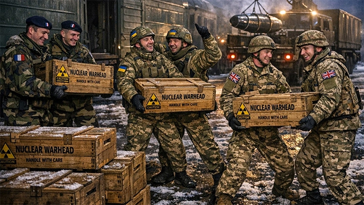 Украине передают ядерное оружие? Всё готово! Точки на картах Англии и Франции, куда полетят русские ядерные ракеты