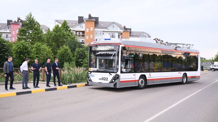 В Краснодаре троллейбус №4 запустили в Немецкую деревню