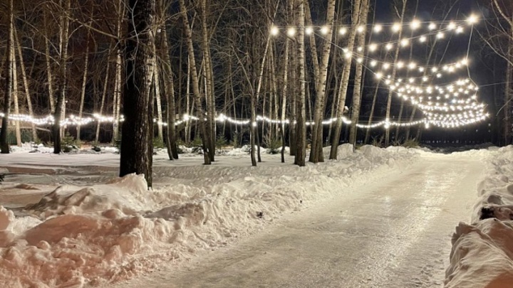 Самый большой городской каток открылся в Кемерове