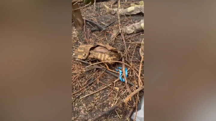Тела прорвавшихся на территорию Россию боевиков ВСУ сняли на видео