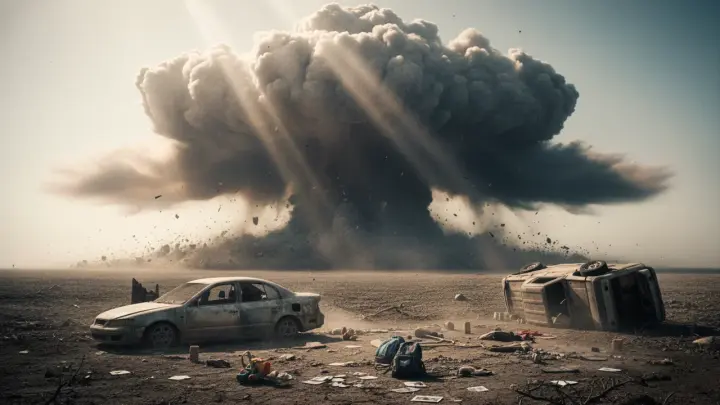 Погрузивший Днепропетровск в темноту взрыв попал на видео