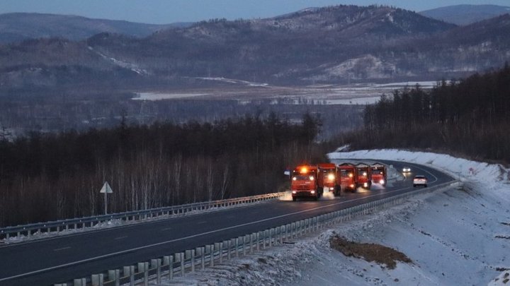 Запустили движение на трассе «Амур» в Забайкалье в зоне вечной мерзлоты