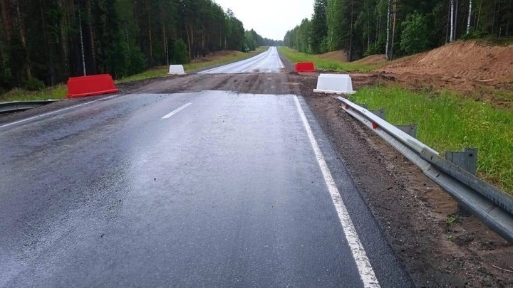 Движение на трассе М-8 «Холмогоры» у деревни Уйта Виноградовского округа полностью восстановлено