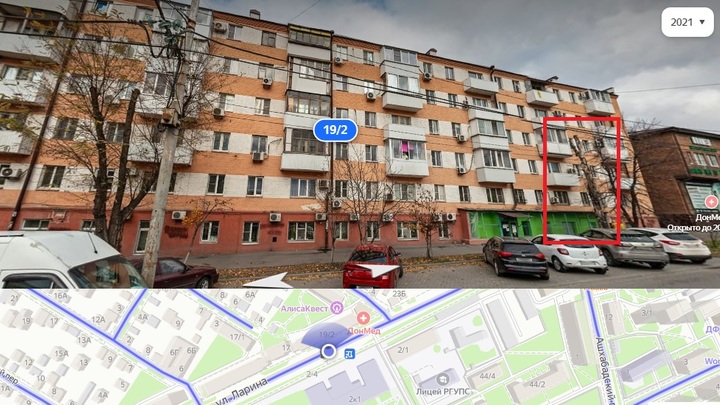 В Ростове на улице Ларина дерево рухнуло на многоквартирный дом. Подробности ЧП