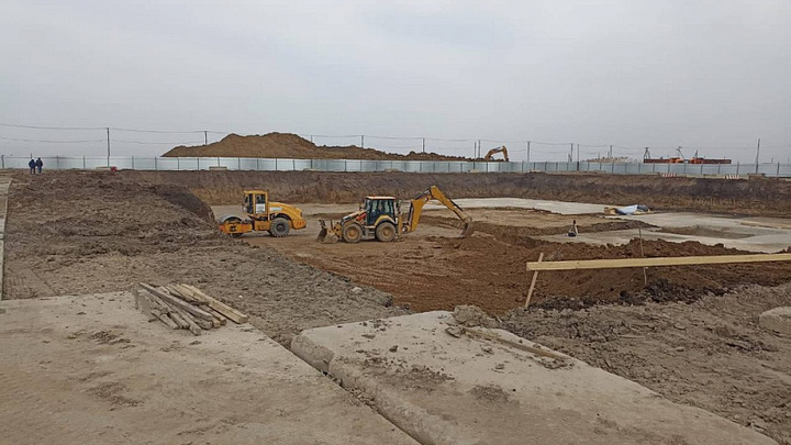 В Динском районе идёт строительство новой поликлиники