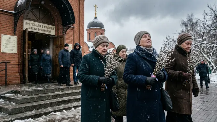 Вербное воскресенье принесёт в Москву холода и мокрый снег
