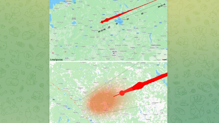 Части замеченного над Подмосковьем метеорита упали в районе трассы М-11 Нева