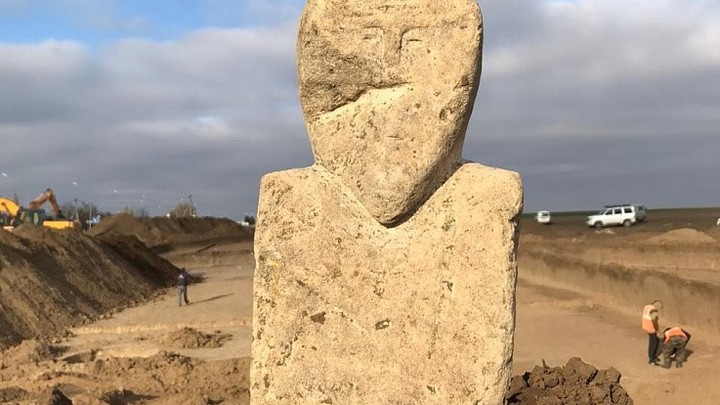 На Кубани нашли статую древних тюрков, которой больше 1 200 лет