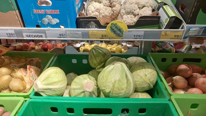 В Кузбассе капуста за прошлый месяц подорожала вдвое