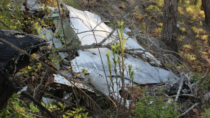 Опубликованы первые кадры с места крушения вертолета с туристами в Дагестане