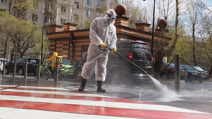 В Новой Каховке дезинфицируют улицы